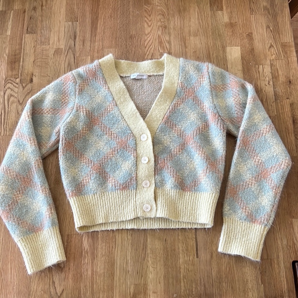 Blu Pepper cropped Sweater